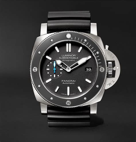 panerai submersible amagnetic black|Panerai submarine watch.